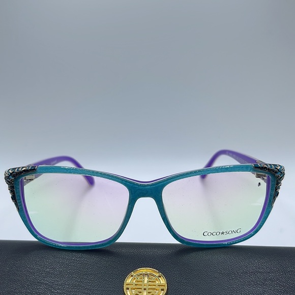 NWOT. Coco Song women’s Optical frames. Turquoise, red, and purple frames. - Picture 2 of 6